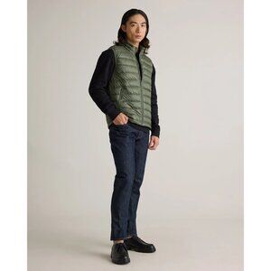 Quince Lightweight Down Packable Puffer Vest Green M Men